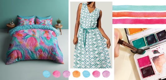 Floral inspired Lily Lover pattern design by Australian Surface Pattern Designer Laura Hamzic