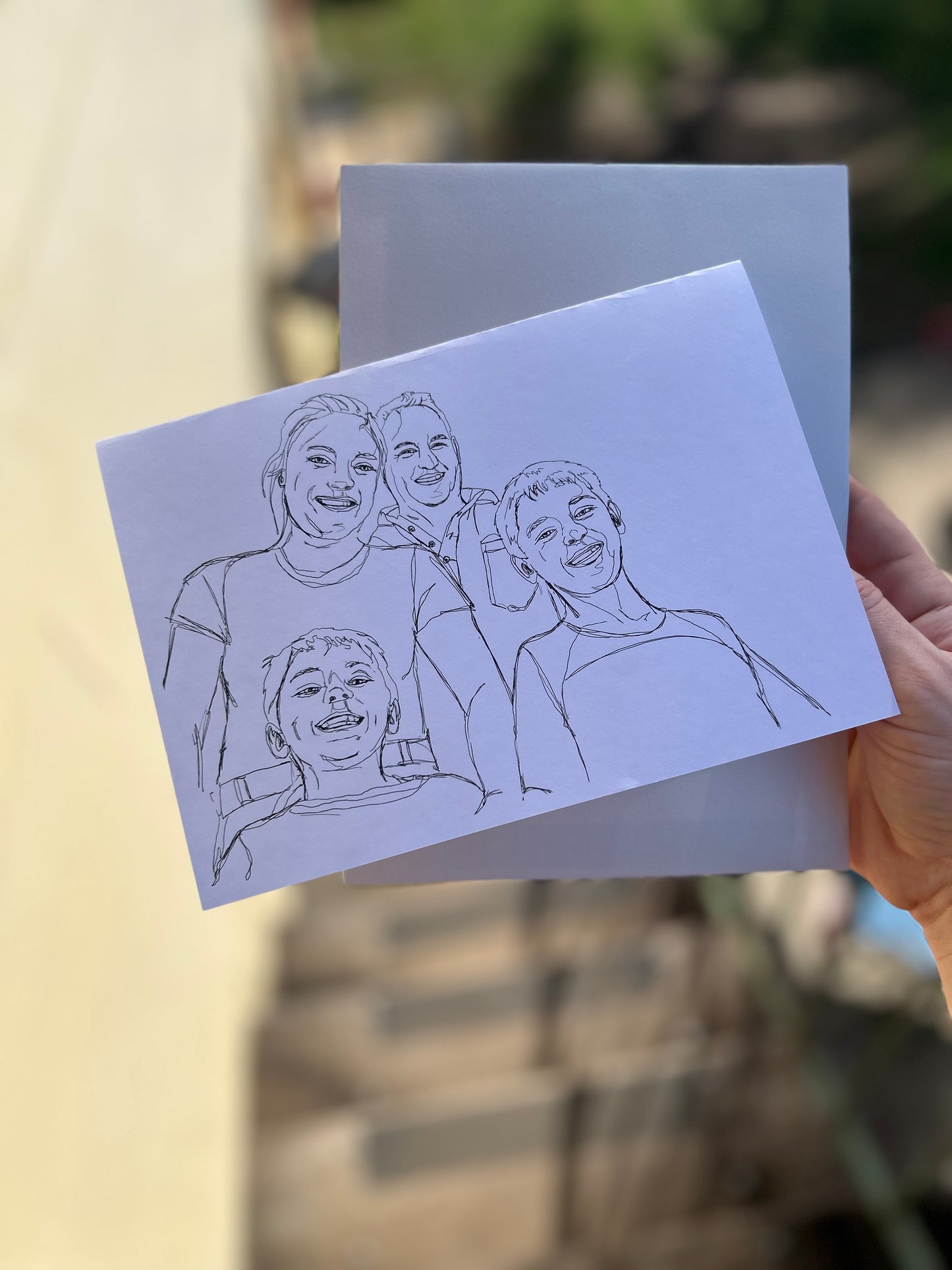 Custom Line Art Family Portraits - Perfect Gift for Father’s Day, baby, wedding, engagement