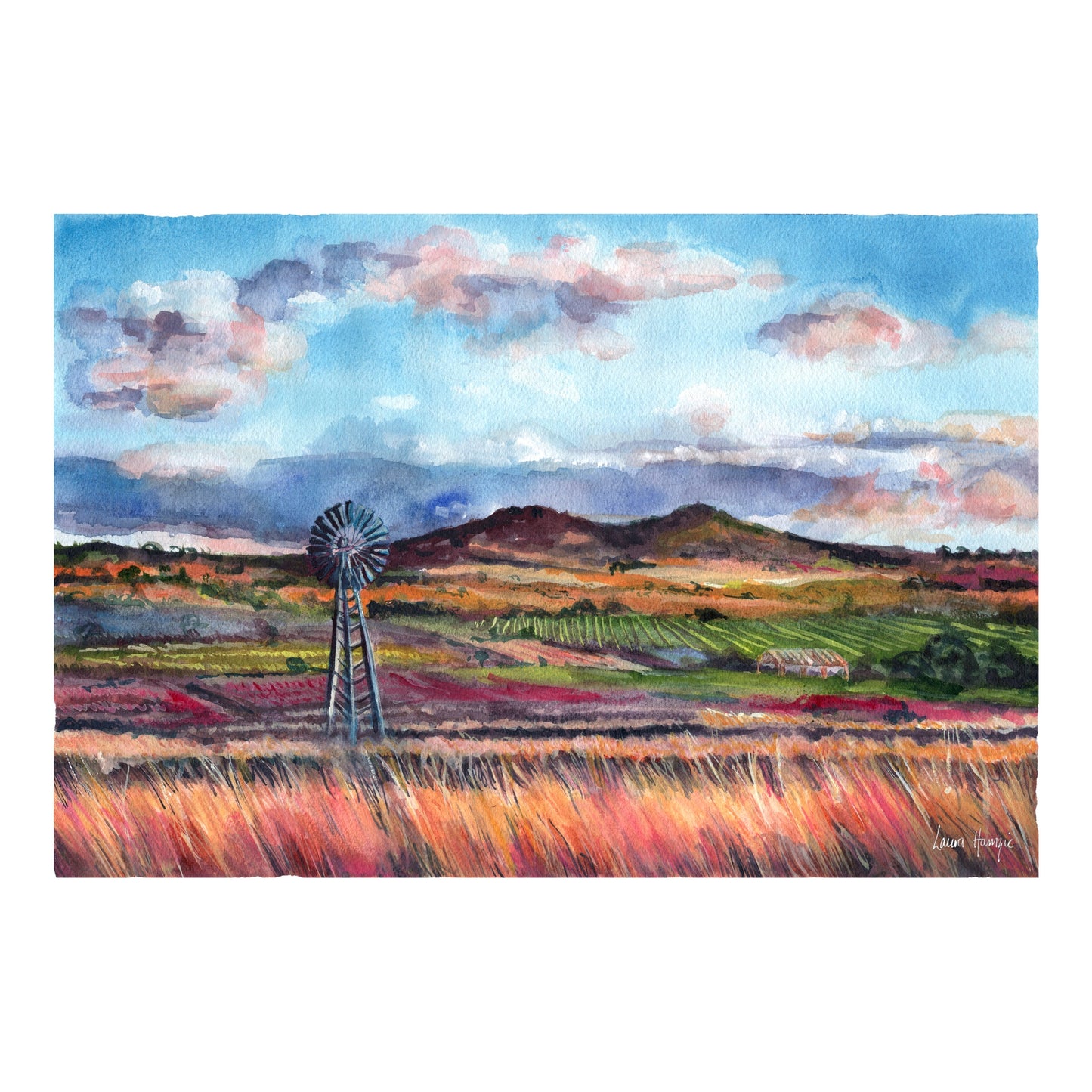 Custom commission painting by Laura Hamzic