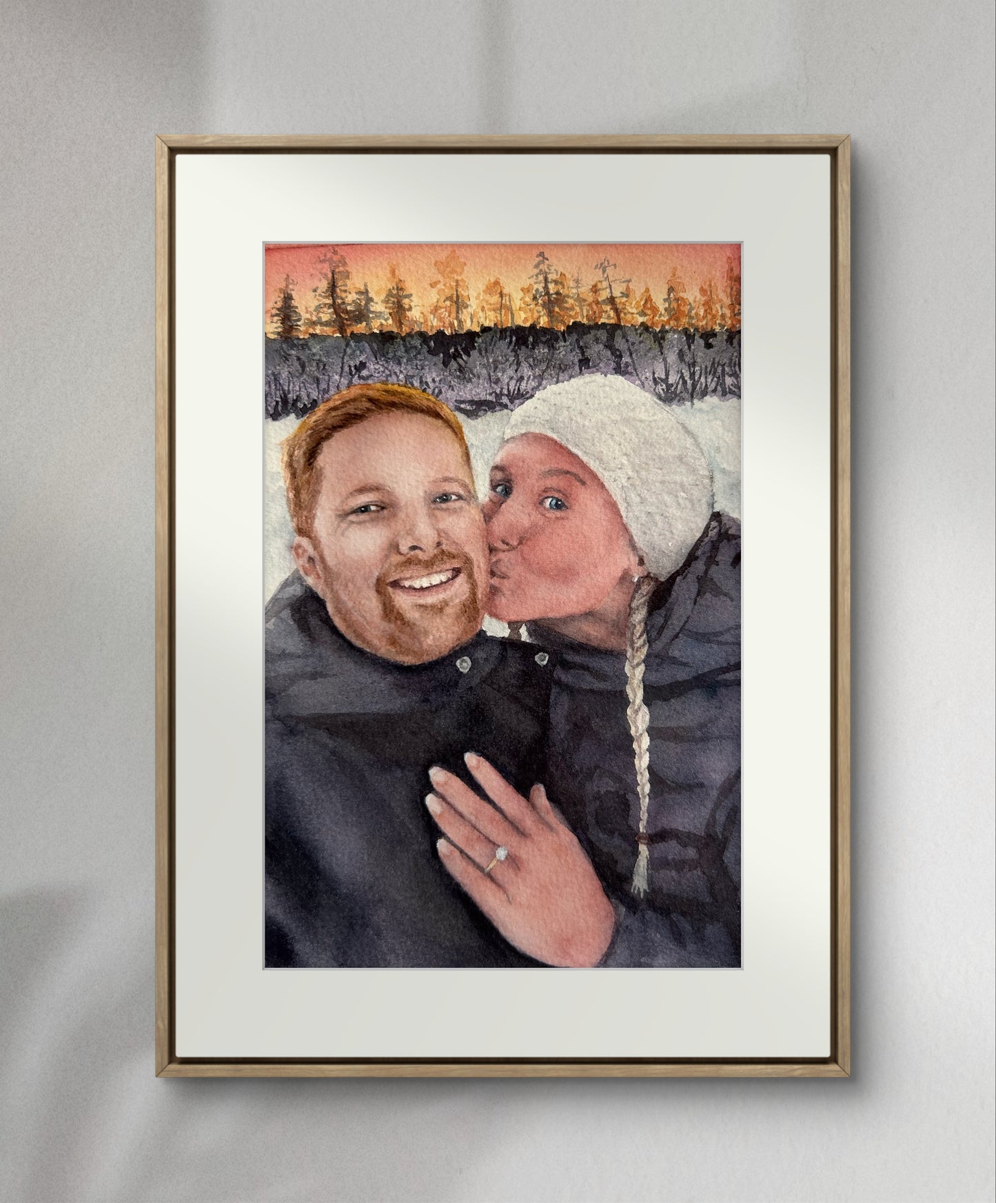 Custom artwork portrait by Laura Hamzic Australian Artist