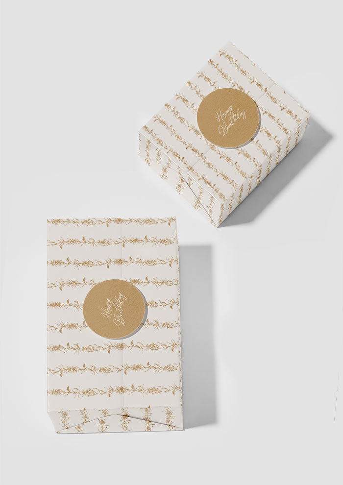 Bottle Brush Stripe - Gold