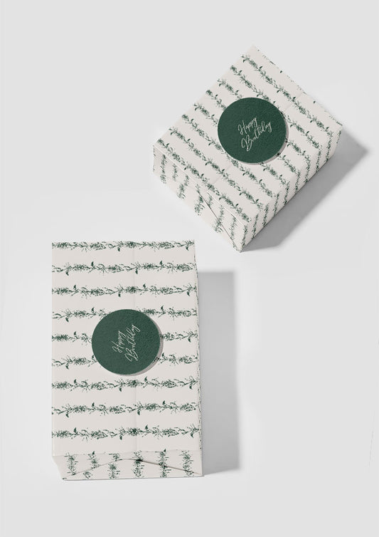 Bottle Brush Stripe - Green