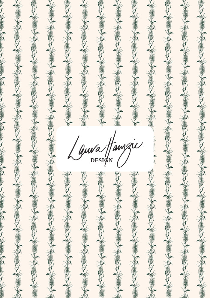 Bottle Brush Stripe - Green