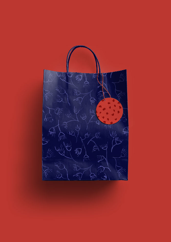 Cascading Eucalypt - Navy