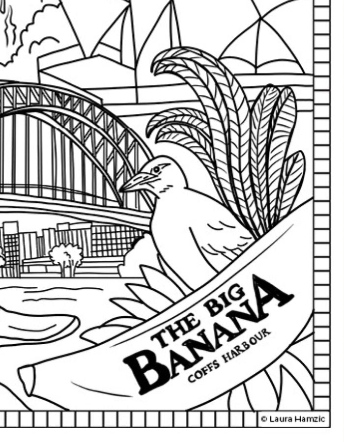 Free New South Wales Colouring Page