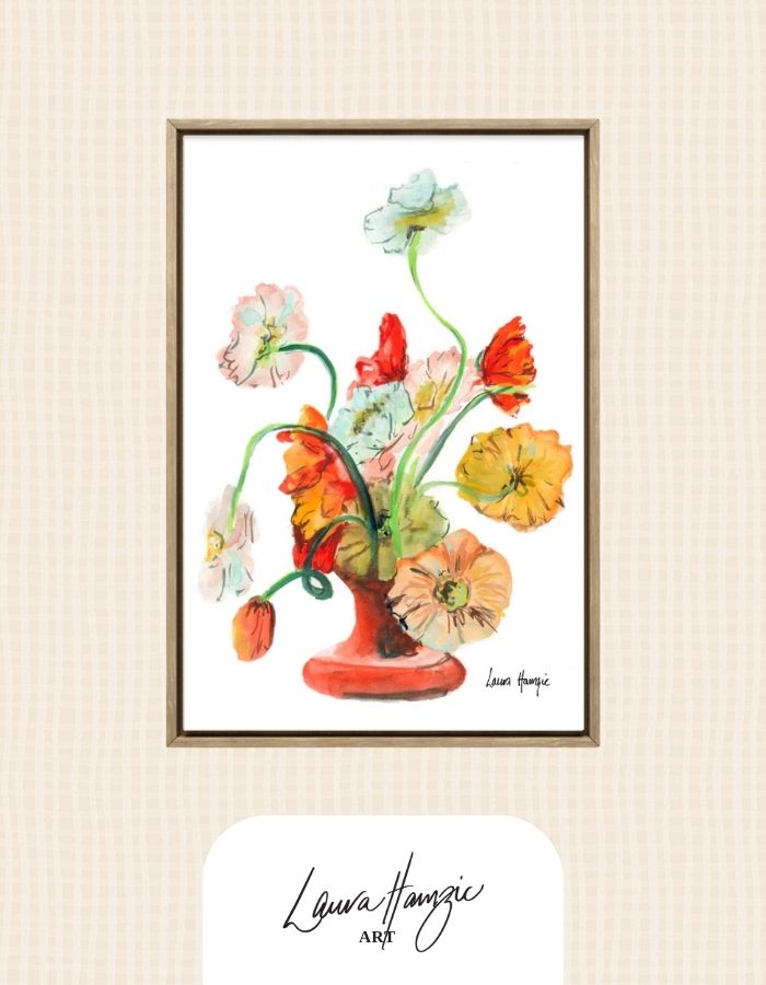 Hand-painted bouquet artwork by Brisbane artist, ideal Mother’s Day gift with personal meaning