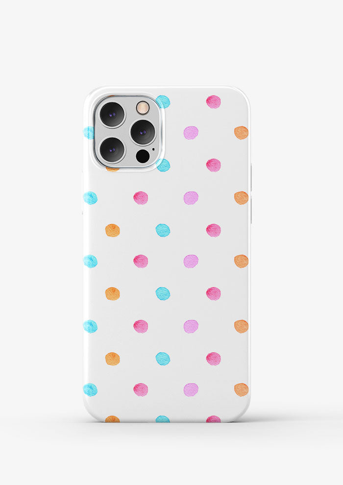 Phone case mockup featuring the Confetti Spot (Pink