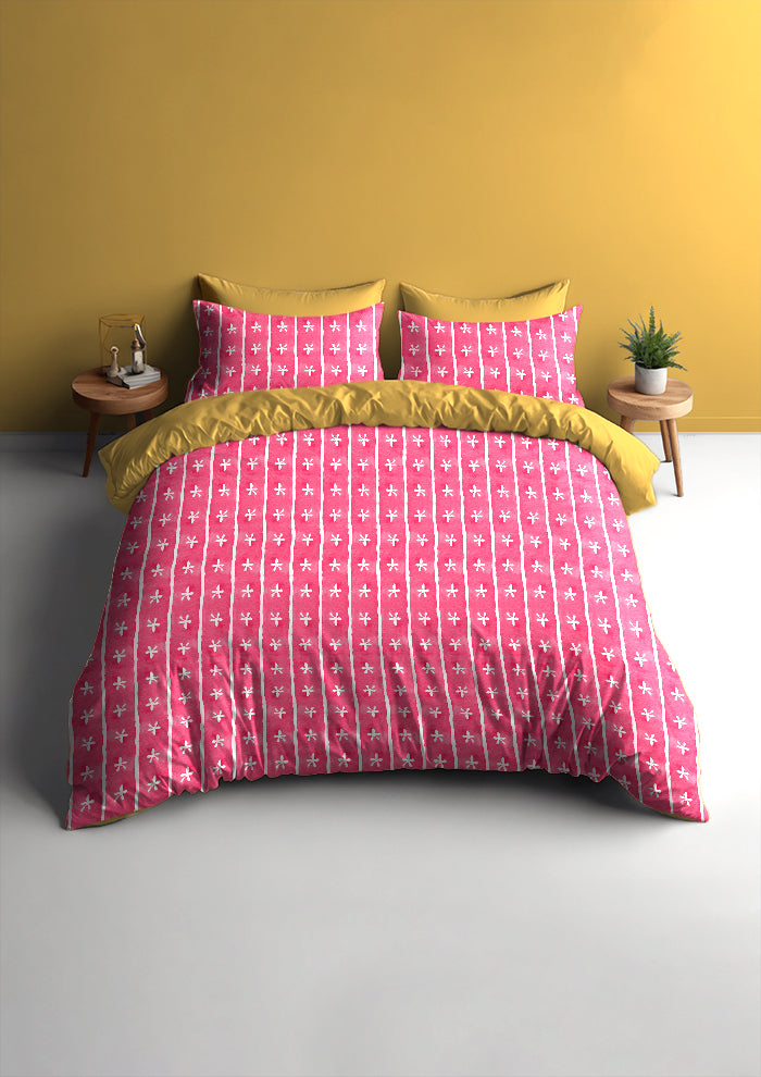 Gift Bag mockup featuring Pink Dancing Daisies - a watercolour stripe pattern by Laura Hamzic
