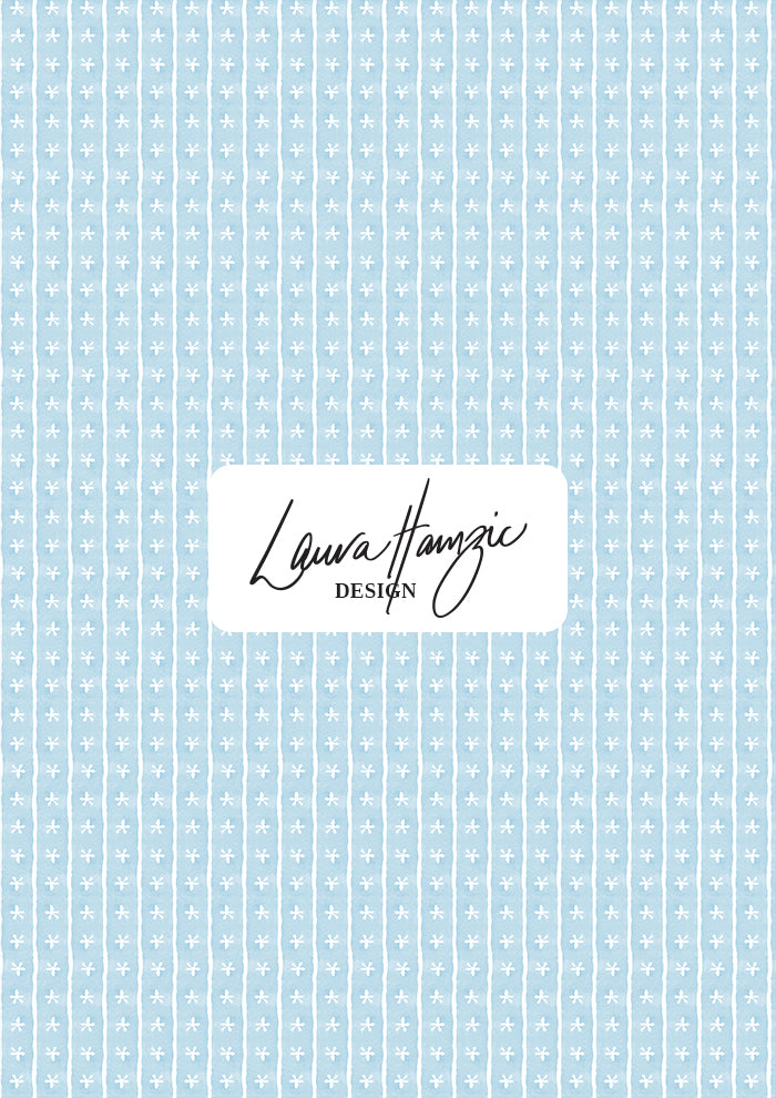 Pattern by Laura Hamzic - Australian Designer - Dancing Daisies - watercolour pattern with cutout daisies