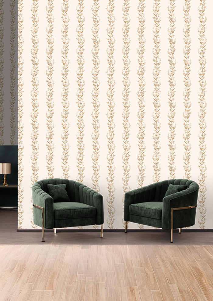 Eucalypt Blossom Stripe - Gold