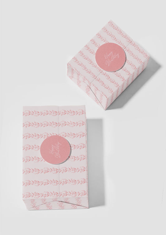 Eucalypt Blossom Stripe - Pink