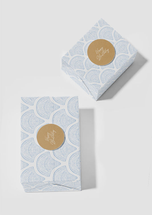 Filigree Fans - Blue