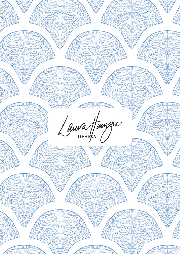 Filigree Fans - Blue