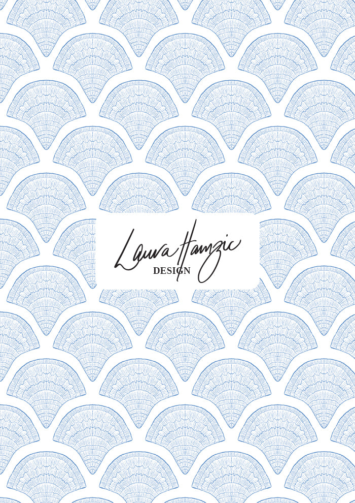Filigree Fans - Blue