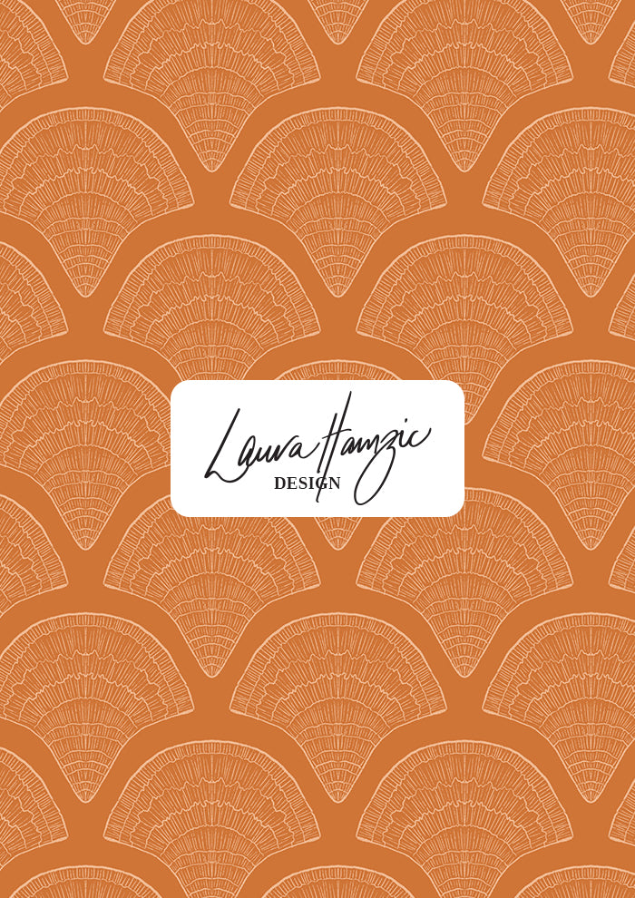 Filigree Fans - Orange
