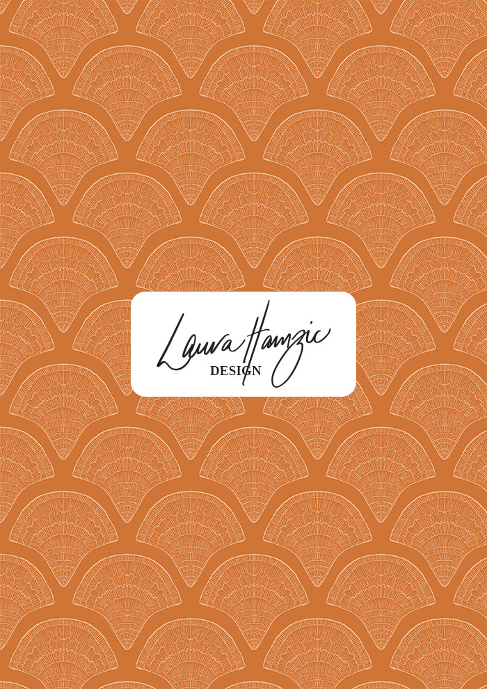 Filigree Fans - Orange