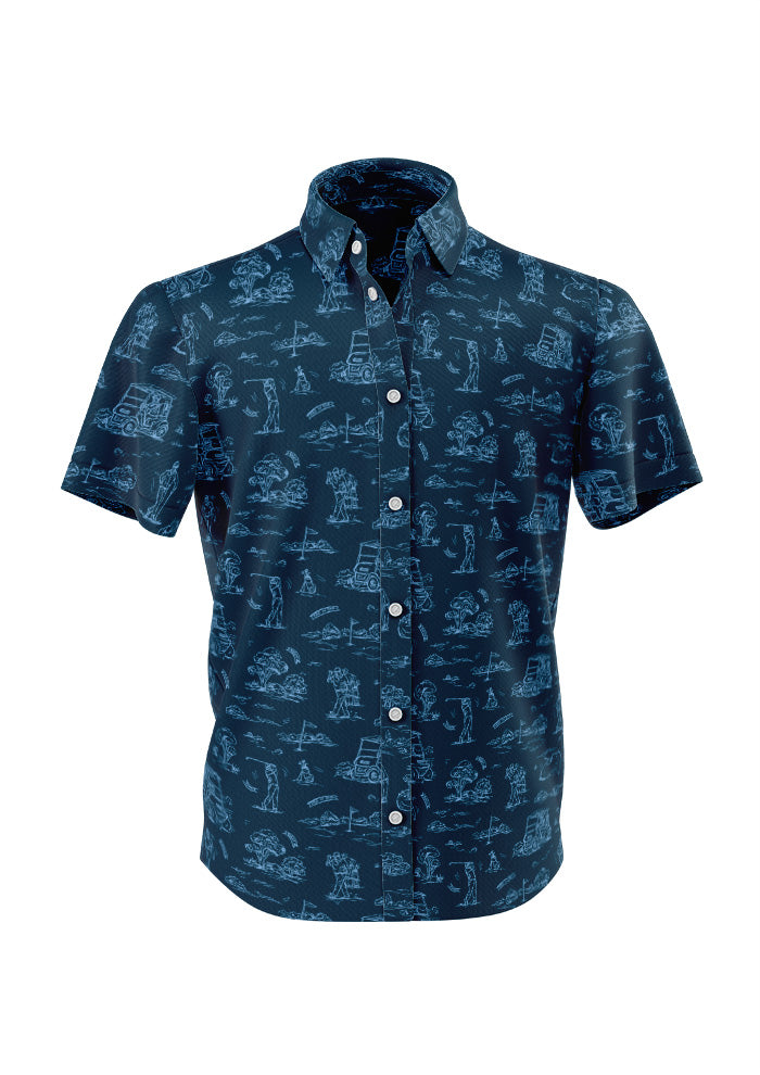 Golf pattern design for Golf apparel by Australian Surface Pattern Designer Laura Hamzic