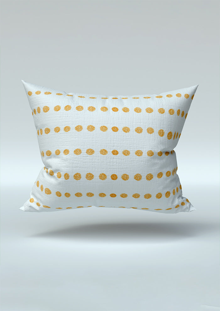 Cushion mockup displaying the Grandma's Buttons pattern by Laura Hamzic, Australian surface pattern designer