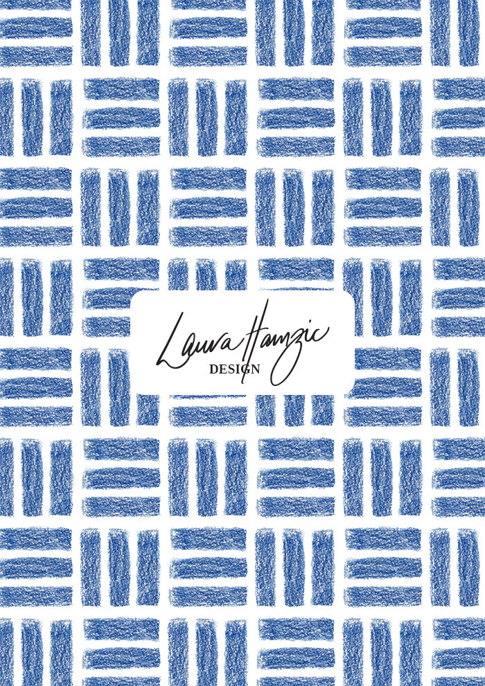 Medium-scale Leotard Lines pattern by Laura Hamzic, Australian surface pattern designer