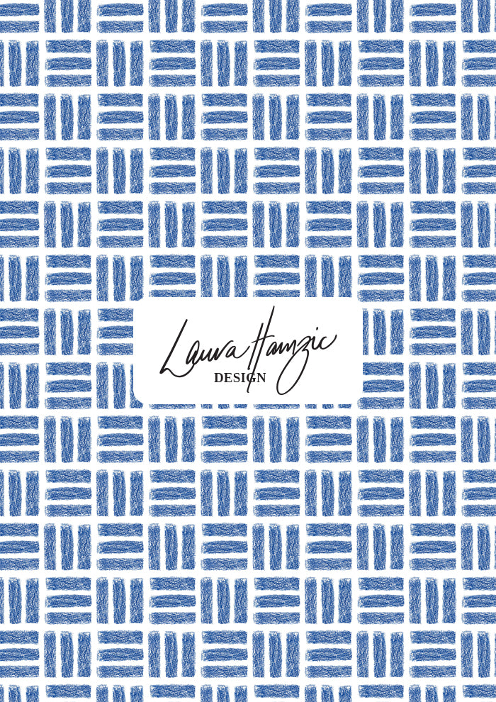 Small-scale Leotard Lines pattern by Laura Hamzic, Australian surface pattern designer