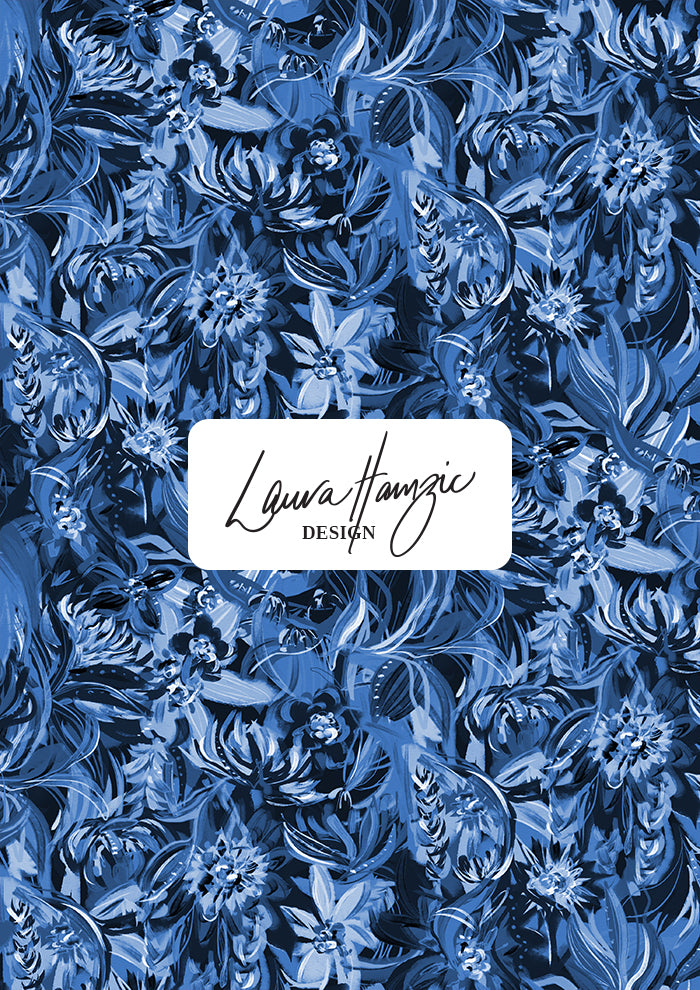 Midnight Bloom - Blue