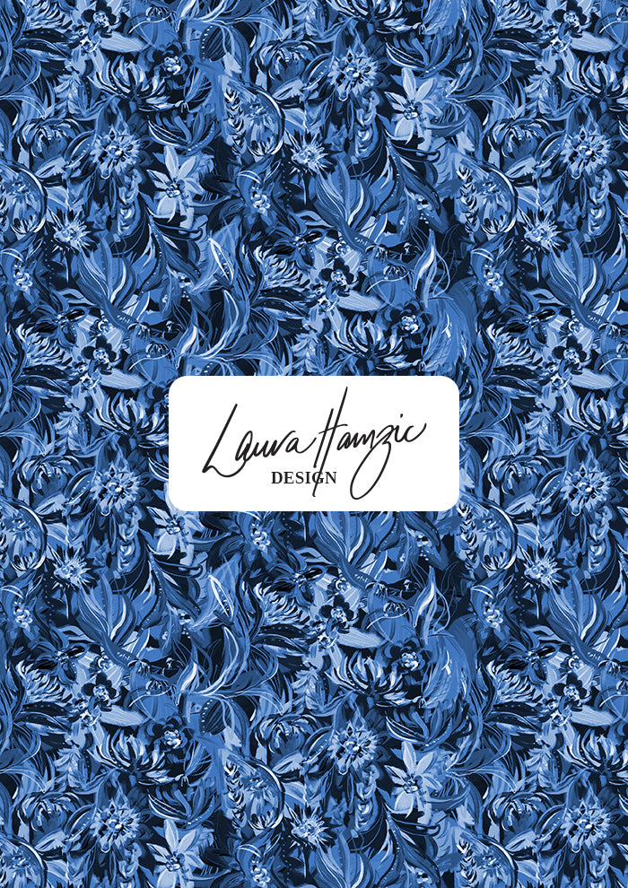 Midnight Bloom - Blue