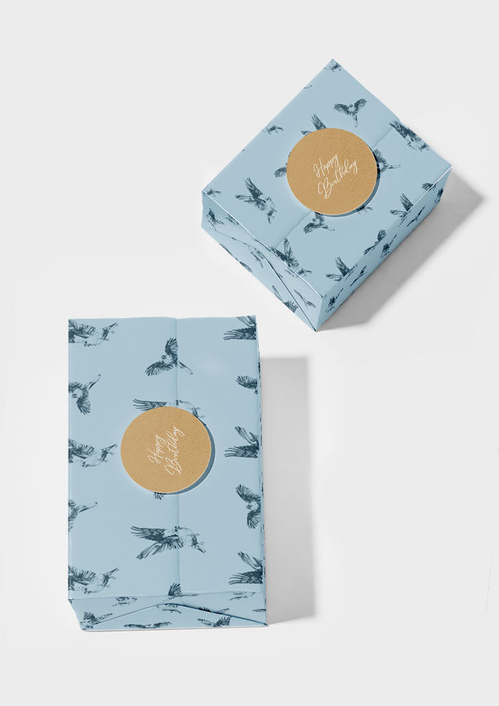 Mulga Parrot Murmurs - Dusty Blue