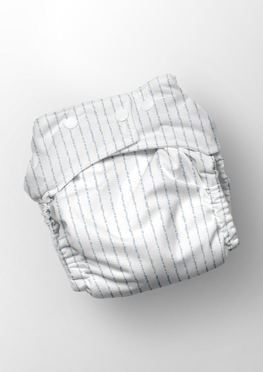 Painter’s Pinstripe - Blue on White