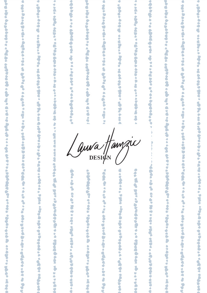 Painter’s Pinstripe - Blue on White