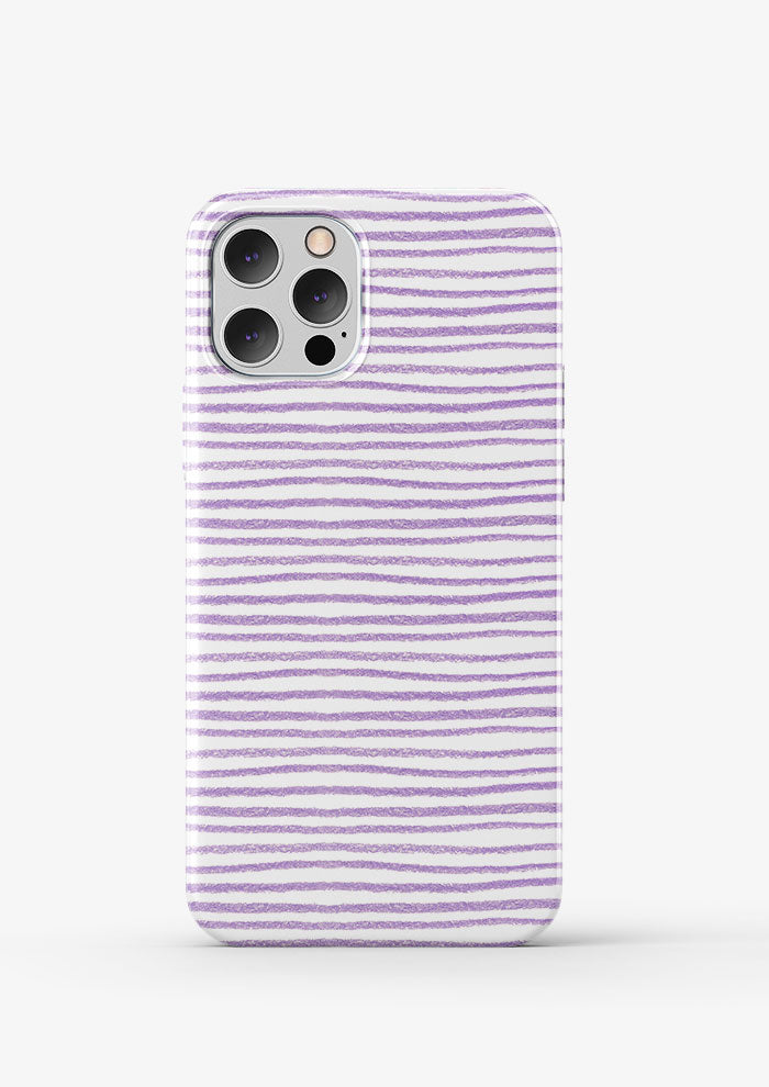Phone case mockup showcasing the Plough Lines pattern by Laura Hamzic, Australian surface pattern designer