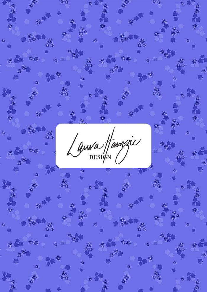 Small-scale Speckled Blooms pattern by Laura Hamzic, Australian surface pattern designer