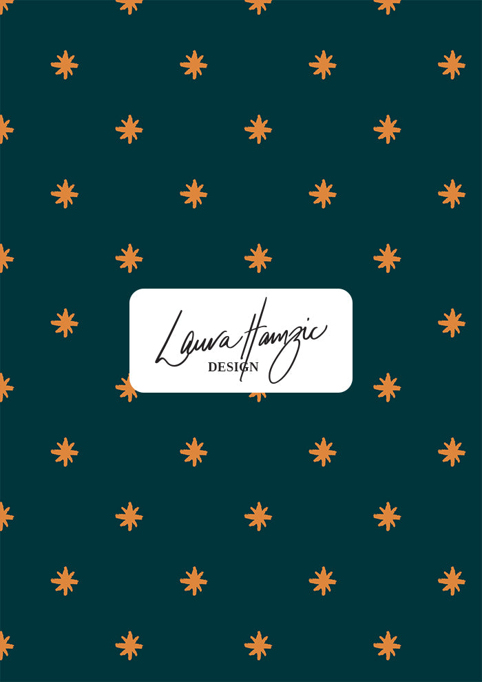 Brisbane surface pattern design featuring hand-drawn pencil stars in a pattern named Star Bright – night sky inspiration from camping trips, whimsical children’s décor, kids’ room wallcovering, playful kids’ wallpaper.