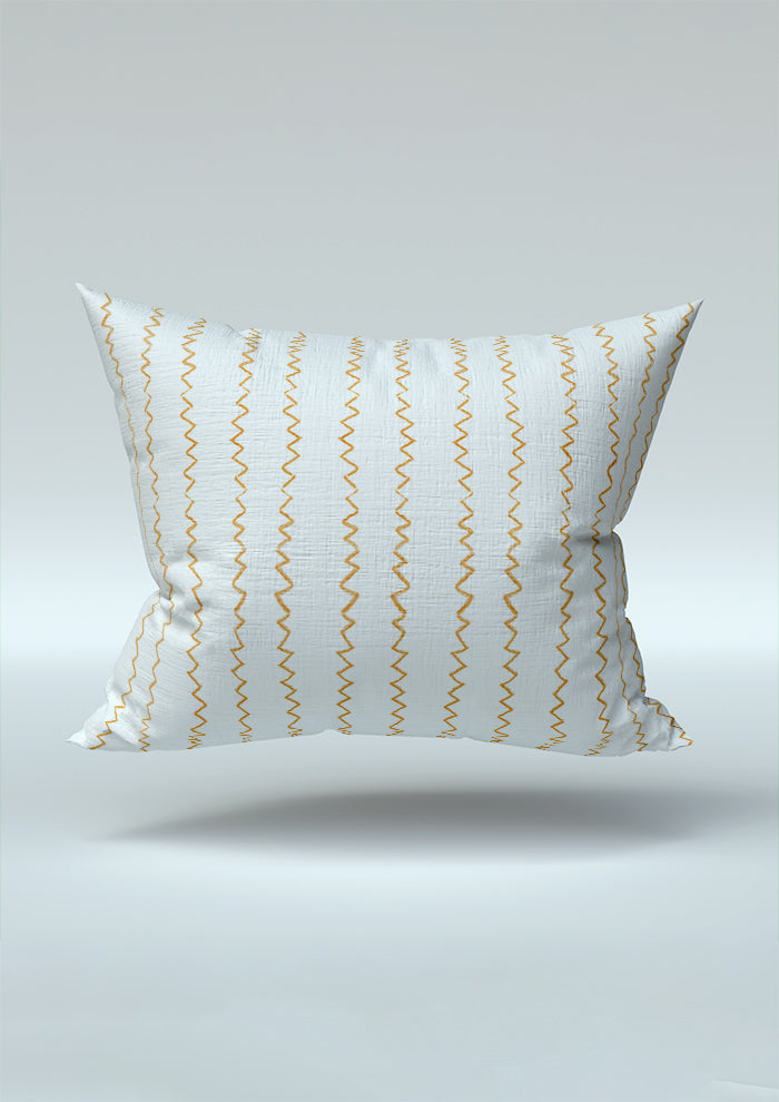 Cushion mockup showcasing the Stitch in Time pattern by Laura Hamzic, Australian surface pattern designer