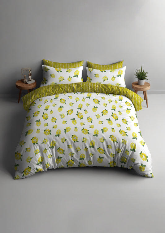 Cheerful Sun Sprinkle design by Laura Hamzic - Australian Surface Pattern Designer - perfect for bed linen