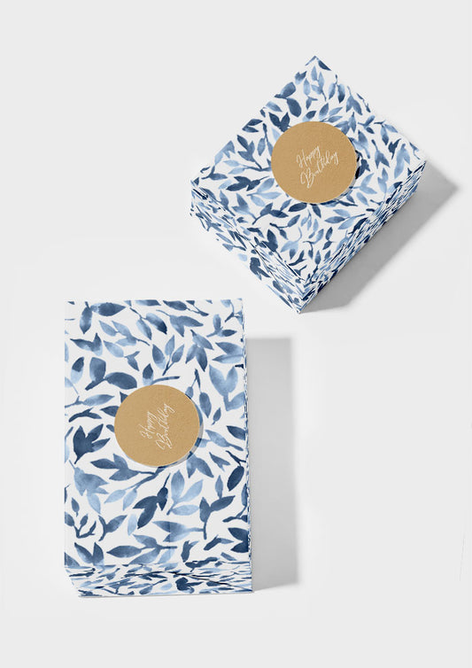 Tangled Leaves - Indigo