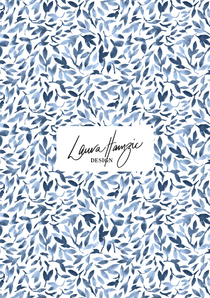 Tangled Leaves - Indigo
