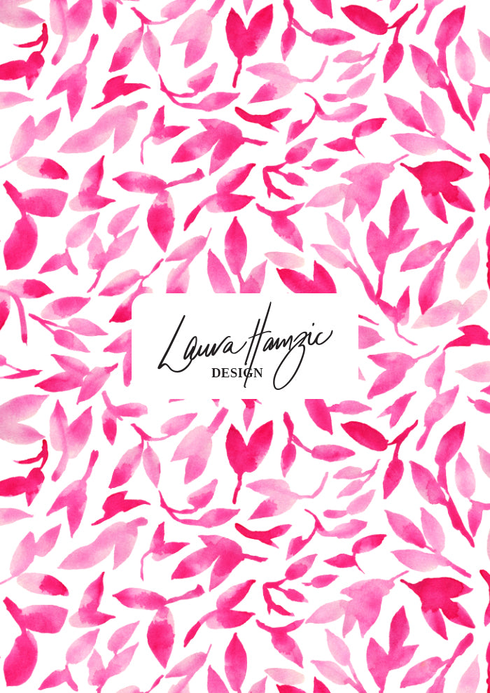 Tangled Leaves - Pink