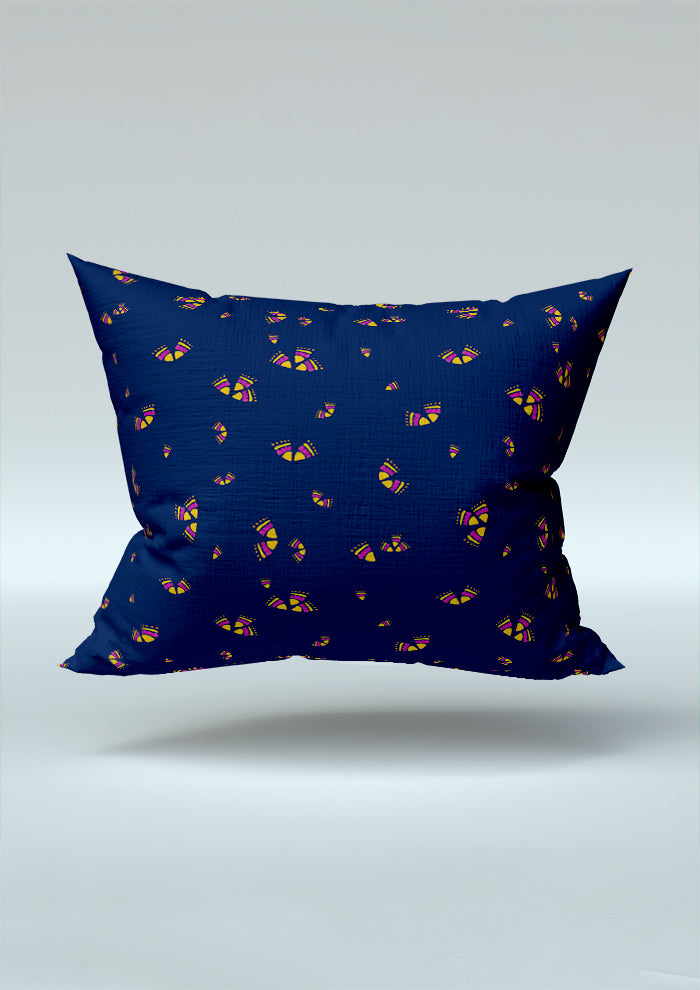 Australian cushion pattern design by Laura Hamzic - Wanderbloom features playful watercolour eucalypt blossoms scattered organically across the surface