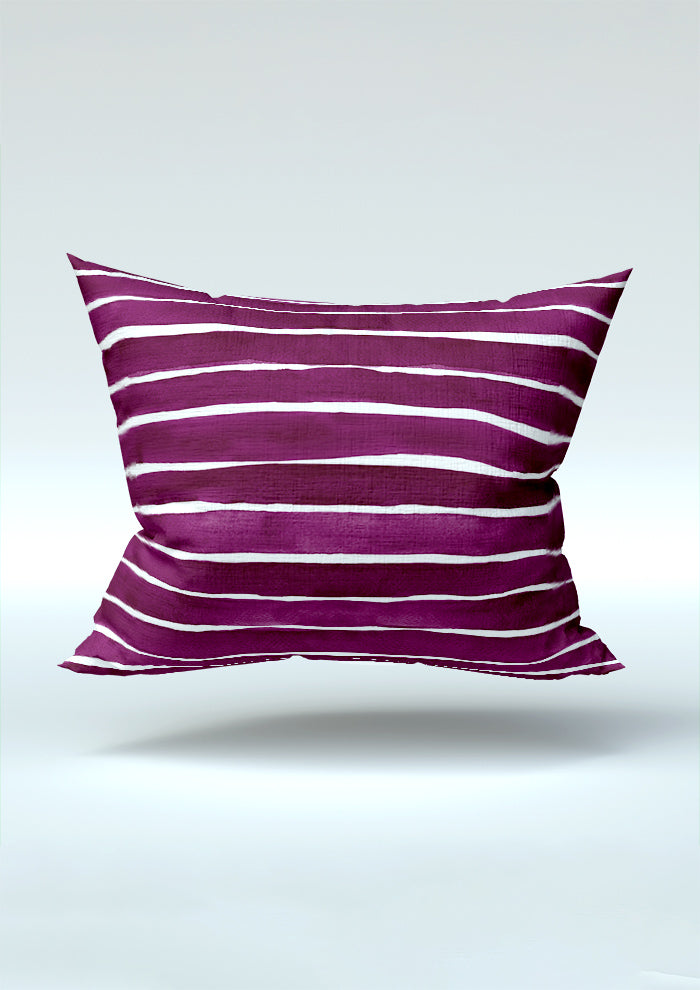 Mulberry Washed Stripe pattern on fabric mockup. Pattern design by Laura Hamzic, Australian Artist.