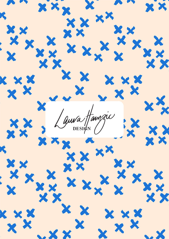 X Marks the Spot surface pattern – bold pencil-drawn X shapes inspired by make-believe treasure hunts and secret bush maps. Playful Australian kidswear fabric design, sketchy graphic texture, adventurous children’s pattern for clothing, accessories, and swimwear. Australian Surface Pattern Design