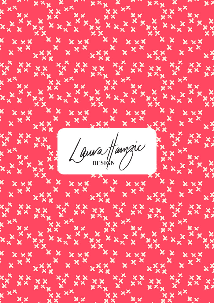 X Marks the Spot surface pattern – bold pencil-drawn X shapes inspired by make-believe treasure hunts and secret bush maps. Playful Australian kidswear fabric design, sketchy graphic texture, adventurous children’s pattern for clothing, accessories, and swimwear.