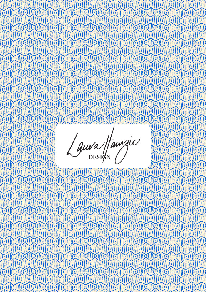 Zig Zag Track surface pattern – sketchy hand-drawn zig-zags inspired by bushwalks and childhood adventures. Coloured pencil texture, playful Australian pattern design, bold kidswear fabric, bedding, swimwear, and children’s products.