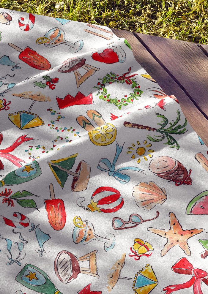 Christmas fabric with Australian Summer designs by Sydney Pattern Designer Laura Hamzic