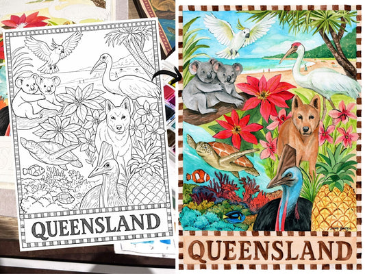 Painting Queensland: Turning a State into a Vintage Poster