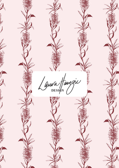 Bottle Brush Stripe - Crimson