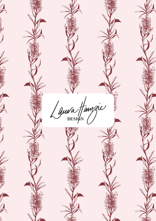Bottle Brush Stripe - Crimson