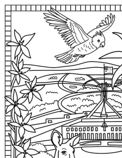 Free Australian Capital Territory Colouring Page