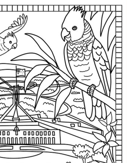 Free Australian Capital Territory Colouring Page