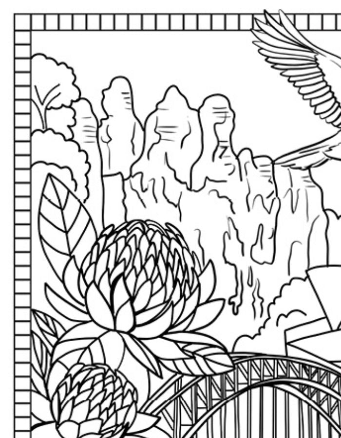 Free New South Wales Colouring Page