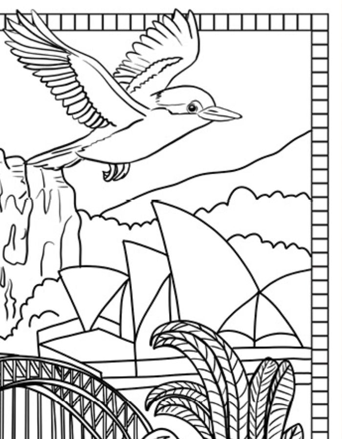 Free New South Wales Colouring Page